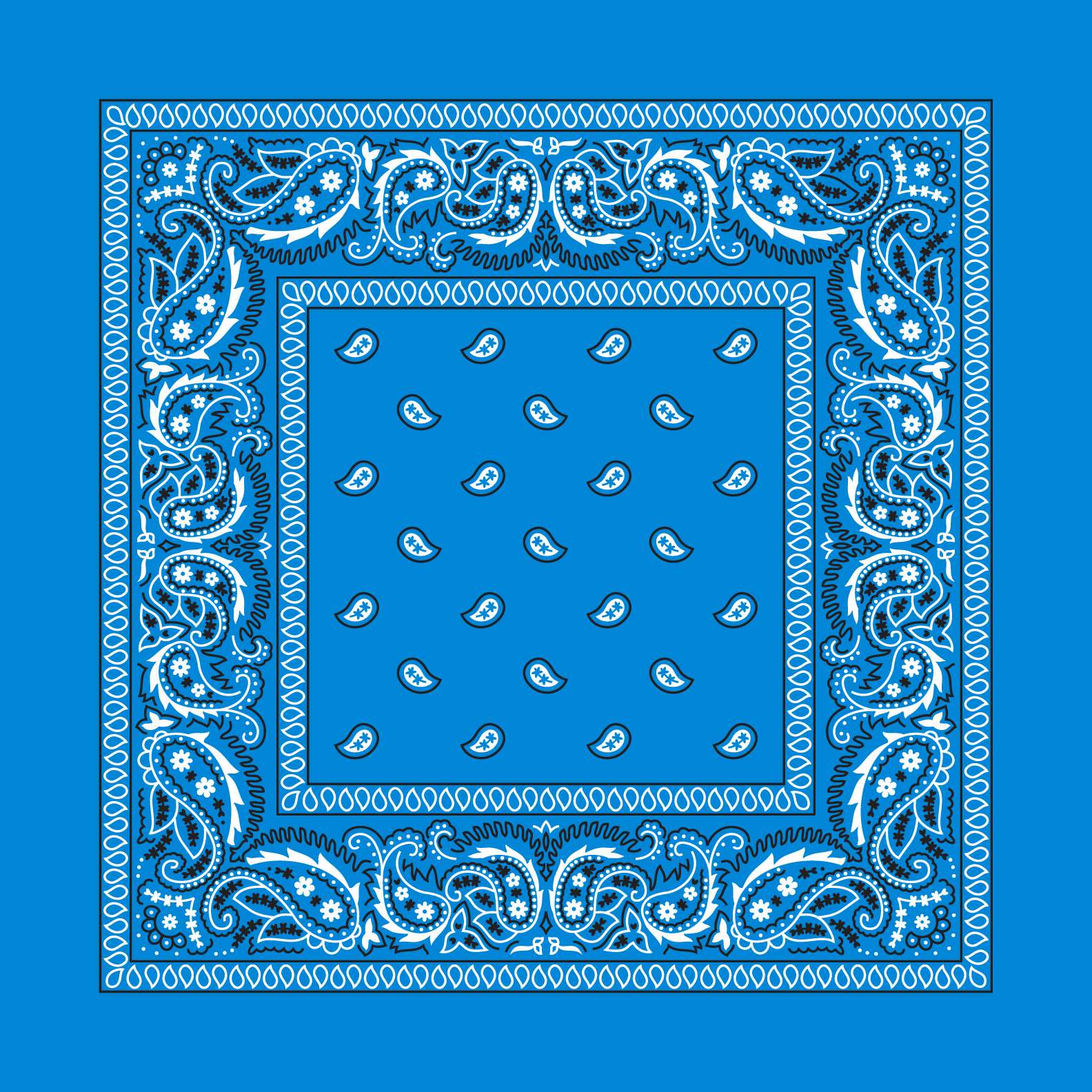 Printology free paisley custom bandana design template
